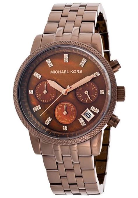 michael kors ritz chronograph brown ladies watch mk5547|Michael Kors Ritz Chronograph Brown Ladies Watch MK5547.